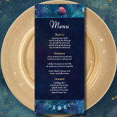 Menu mariage de lune de minuit céleste