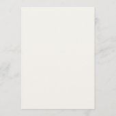 Menu Mariage de luxe dans une prairie de fleurs sauvage (Dos)
