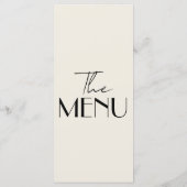 Menu Mariage de Luxe Rétro Argent Noir de Luxe (Dos)