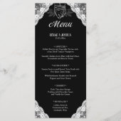 Menu Mariage de main de dentelle blanche (Devant)