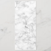 Menu Mariage de Marbre blanc rose Gold Copper Palm Tree (Dos)