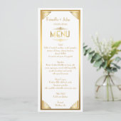 Menu Mariage de menu, réunion de menu, grand Gatsby, (Debout devant)