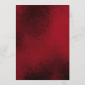 Menu Mariage de monogramme de crête florale de Noël cla (Dos)