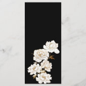 Menu Mariage de Monogramme d'or blanc (Dos)