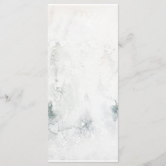 Menu Mariage de montagne alpin #2 | (Dos)