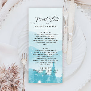 Menu Mariage de montagne de Pine d'hiver