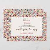 Menu Mariage de Motif de mandala géométrique classique (Devant / Derrière)