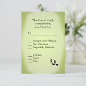 Menu Mariage de musique verte (Debout devant)