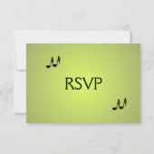 Menu Mariage de musique verte (Dos)