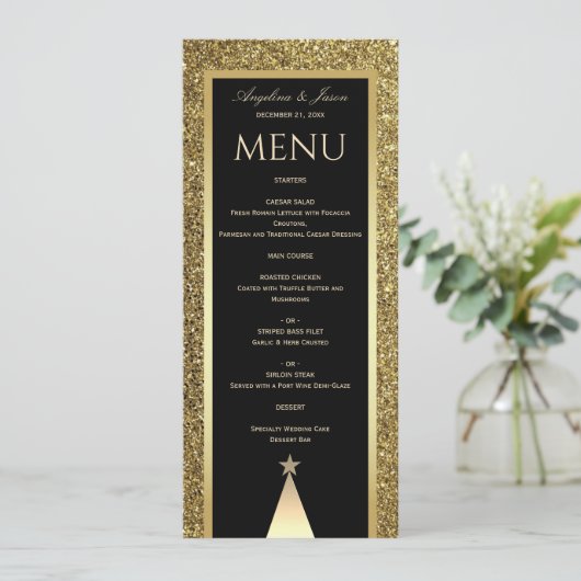 Menu Mariage de Noël (Debout devant)