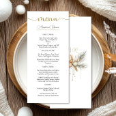 Menu Mariage de Noël Elégant Mariage d'hiver