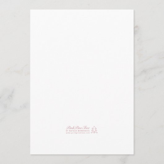 Menu Mariage de nourriture Whimsical Light Bleu main ti (Dos)