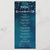 Menu Mariage de nuit d'hiver (Devant)