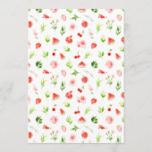 Menu Mariage de pastèque et grenade (Dos)