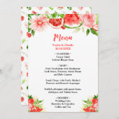 Menu Mariage de pastèque et grenade (Devant / Derrière)