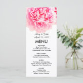 Menu Mariage de pivoine rose beaucoup de pivoine3 (Debout devant)