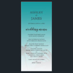 Menu Mariage de plage de Palm Tree Tropical Vert<br><div class="desc">Elégant menu de mariage de destination avec un design de palmier tropical sur un arrière - plan vert vif avec un script élégant et une typographie moderne. Le vert couché de soleil se dissipe sur un arrière - plan blanc. Ajoutez simplement les détails de votre mariage à cet élégant menu...</div>