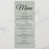Menu Mariage de printemps à la feuille verte (Devant)