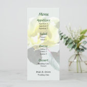 Menu Mariage de Rose Jaune délicat (Debout devant)