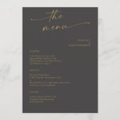 Menu MARIAGE de script de calligraphie moderne BLAIRE (Devant)