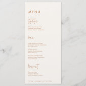 Menu Mariage de terre minimaliste moderne (Devant)