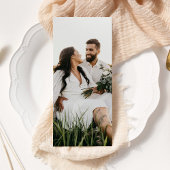 Menu Mariage de typographie moderne et élégant