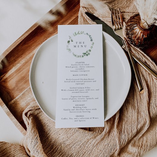Menu Mariage de verdure