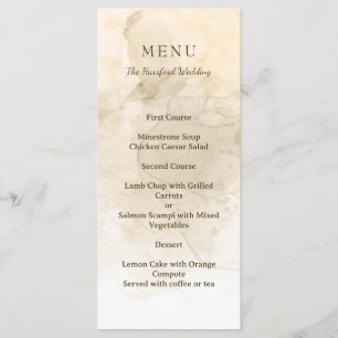 Menu Mariage de Villa sur Mesure avec Marbre