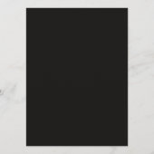 Menu Mariage de voyants à cordes de fleurs d'or (Dos)