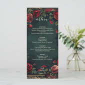 Menu Mariage d'élégance gothique victorienne (Debout devant)