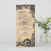 Menu Mariage d'élégance gothique victorienne (Debout devant)