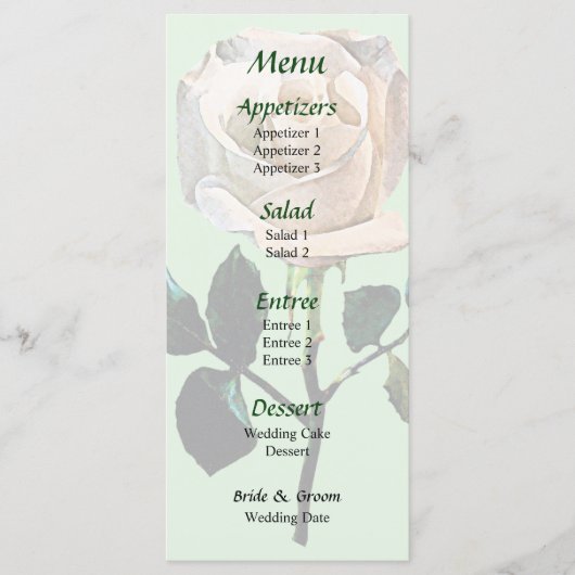 Menu Mariage Delicic Rose Orchid (Devant)