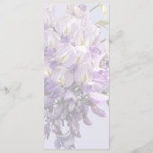 Menu Mariage délicieux à la glycine (Dos)