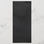 Menu Mariage d'encre florale moderne (Dos)