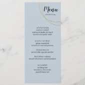Menu Mariage des anneaux minimalistes (Devant)