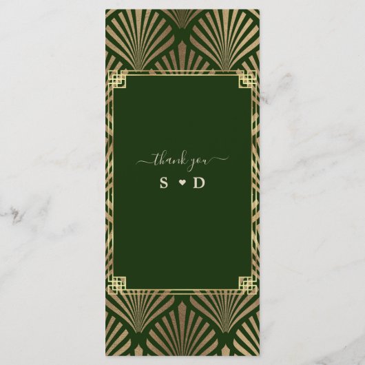 Menu Mariage des années 2000 (Dos)