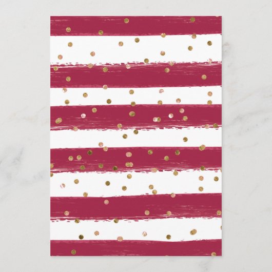 Menu Mariage des fleurs automnales rouge et orange (Dos)