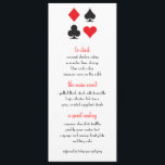 Menu Mariage Destiny Las Vegas<br><div class="desc">Parfaits pour un mariage de casino classique de Las Vegas rouge,  noir et blanc,  ces menus peuvent être entièrement adaptés à votre événement. N'oubliez pas de commander suffisamment pour chaque établissement !</div>