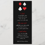 Menu Mariage Destiny Las Vegas<br><div class="desc">Parfaits pour un mariage de casino classique de Las Vegas rouge,  noir et blanc,  ces menus peuvent être entièrement adaptés à votre événement. N'oubliez pas de commander suffisamment pour chaque établissement !</div>