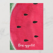 Menu Mariage D'Été Avec Pâque (Dos)