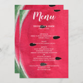 Menu Mariage D'Été Avec Pâque (Devant / Derrière)