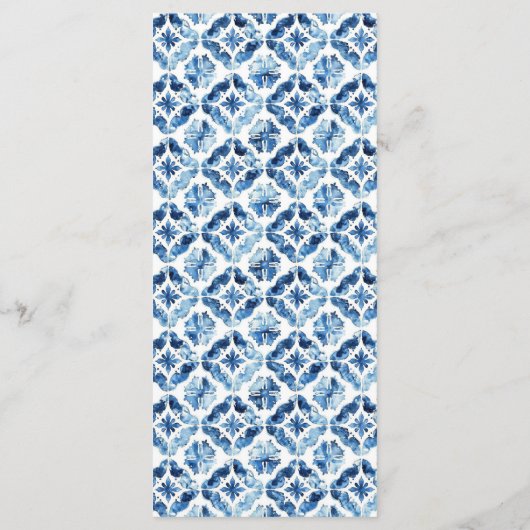 Menu Mariage d'été Citron Méditerranée (Dos)