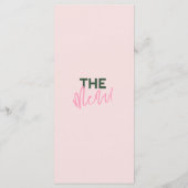 Menu Mariage d'été coloré et manuscrit (Dos)