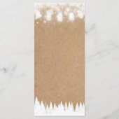 Menu Mariage d'hiver (Dos)