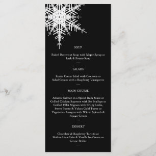 Menu Mariage d'hiver