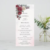 Menu Mariage d'hiver aux Roses Gelées (Debout devant)