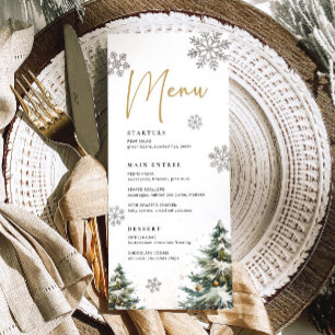Menu Mariage d'hiver Menu Dîner Mariage de Noël Me