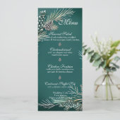 Menu Mariage d'hiver Pinecones de Noël (Debout devant)