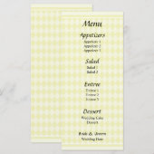 Menu Mariage Diamants roses (Devant / Derrière)