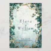 Menu Mariage d'Imaginaire de grâce éternel (Dos)